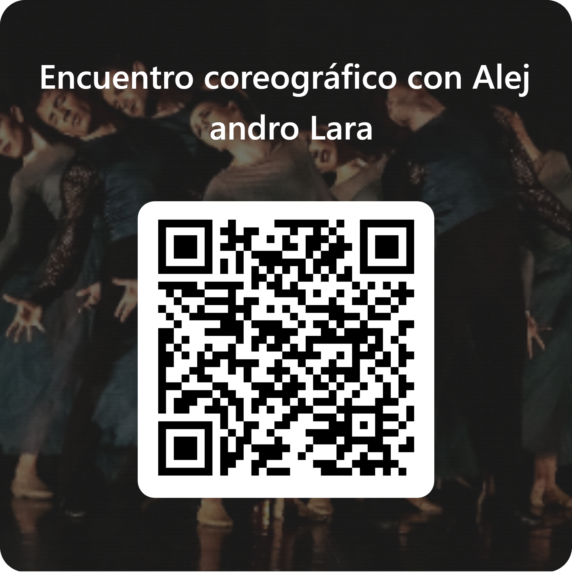 QR para Encuentro coreográfico con Alejandro Lara